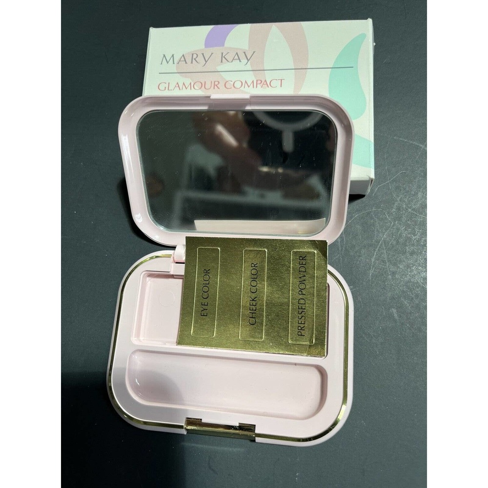 MARY KAY VINTAGE PINK COMPACT WITH MIRROR~UNFILLED~NEW DISCONTINUED!